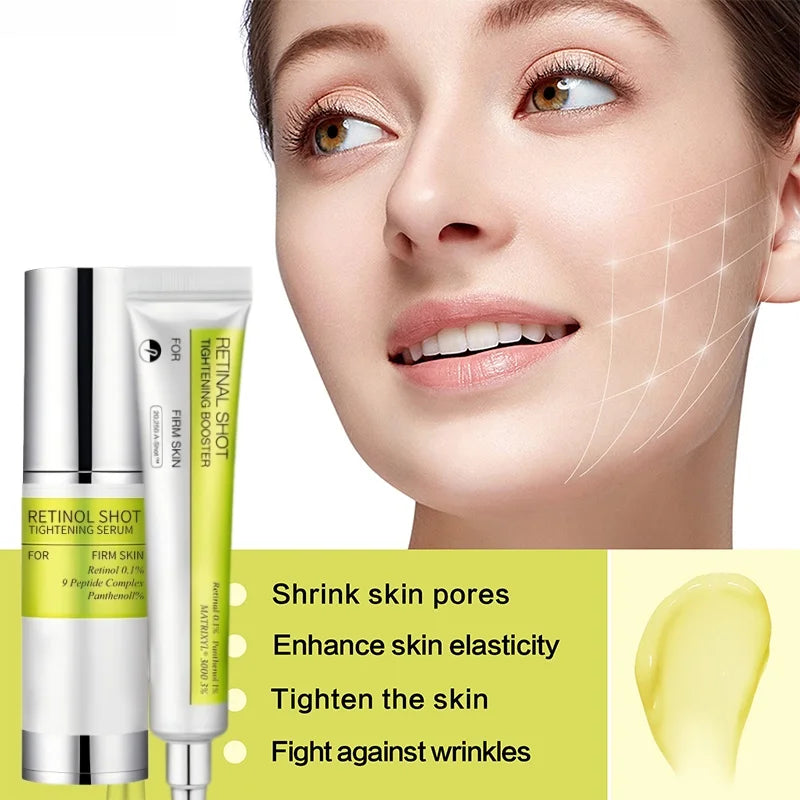Retinol Firm Moisturizing Eye Cream Korean Vitamin A Facial Skincare Serum Smooth Skin Face Serum Gentle Moisturizing Eye Cream