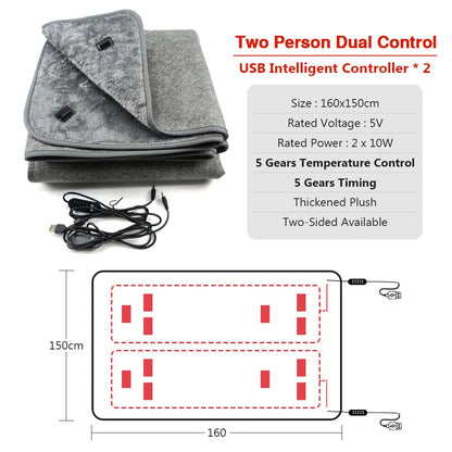Electric Heating Blanket 80cmx160cm 150x160cm Electric Heated Carpets Pad Thickening Car Bed Mattress Body Warmer Heated Blanket