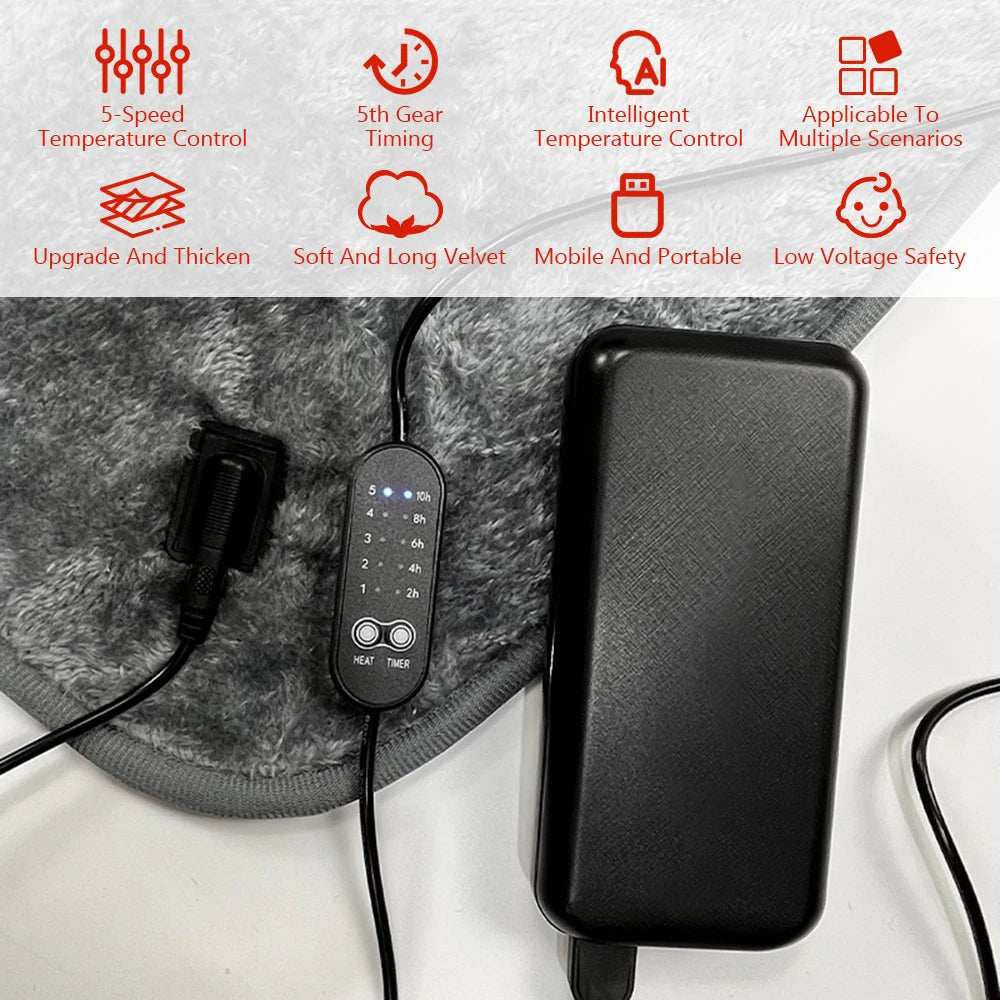 Electric Heating Blanket 80cmx160cm 150x160cm Electric Heated Carpets Pad Thickening Car Bed Mattress Body Warmer Heated Blanket
