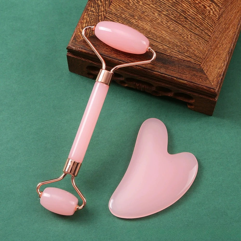 3Pcs Ice Face Roller Gua Sha Board Set Facial Massage Roller Face Massager Face Lifting Contouring Tools Beauty Skin Care Tools