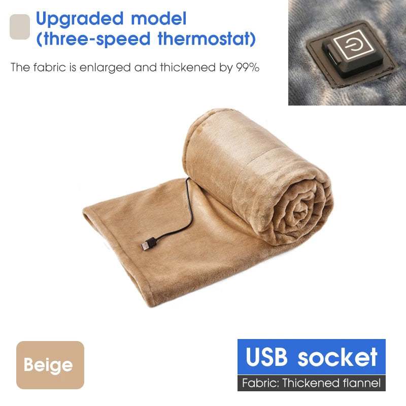 Electric Blanket 220V Thicker Automatic Thermostat Electric Heating Blanket Body Warmer Thermal Mattress for Room Blanket heated