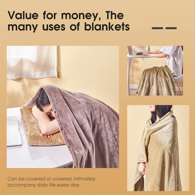 Electric Blanket 220V Thicker Automatic Thermostat Electric Heating Blanket Body Warmer Thermal Mattress for Room Blanket heated